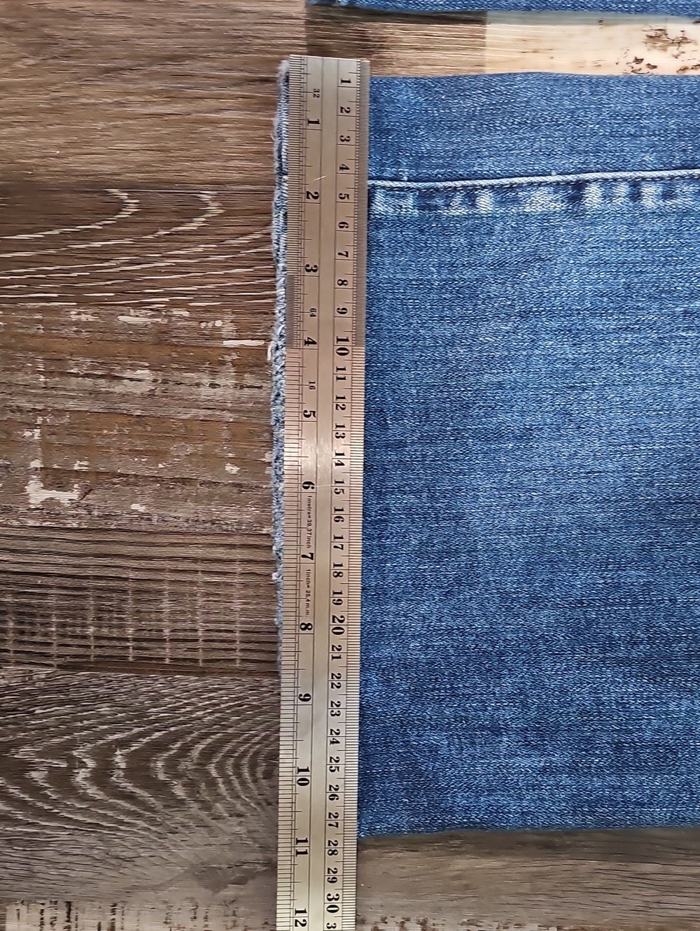 Vervet Blue Wide Leg Jeans High Rise Flare Denim Medium Wash - Picture 10 of 10